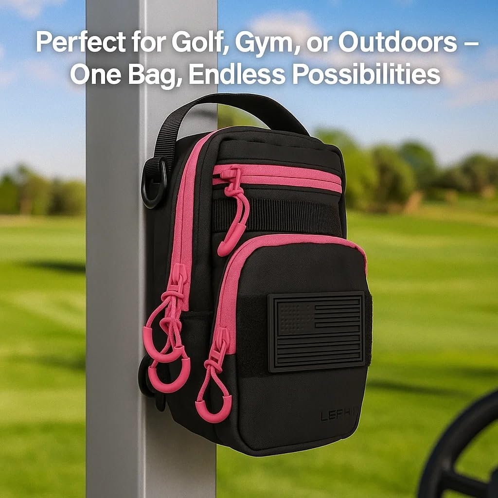 LEPHYON Magnetic Gym Bag Women, Small Gym Bag for women, Crossbody Mini Bags with Strong Magnets, USB Charging Port, Multi-Carry Design, Perfect for Workout, Best Gift for Fitness Lover