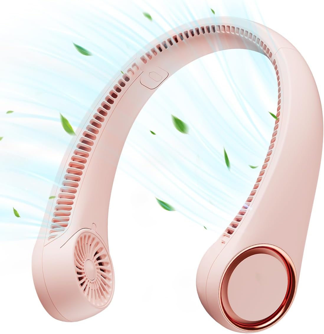 Gaiatop Portable Neck Fan Rechargeable, Hands-Free Cooling, 23.5hrs Runtime | Battery Powered Personal Wearable Fan, Summer Outdoor Travel Essentials, Birthday Gifts for Women Men Teens, White