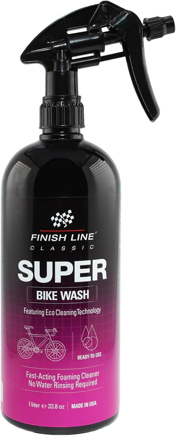 Finish Line Super Bike Wash – Professional Biodegradable Bicycle Cleaner with Advanced Cleaning Agents and Rust Inhibitors – Safe on All Components