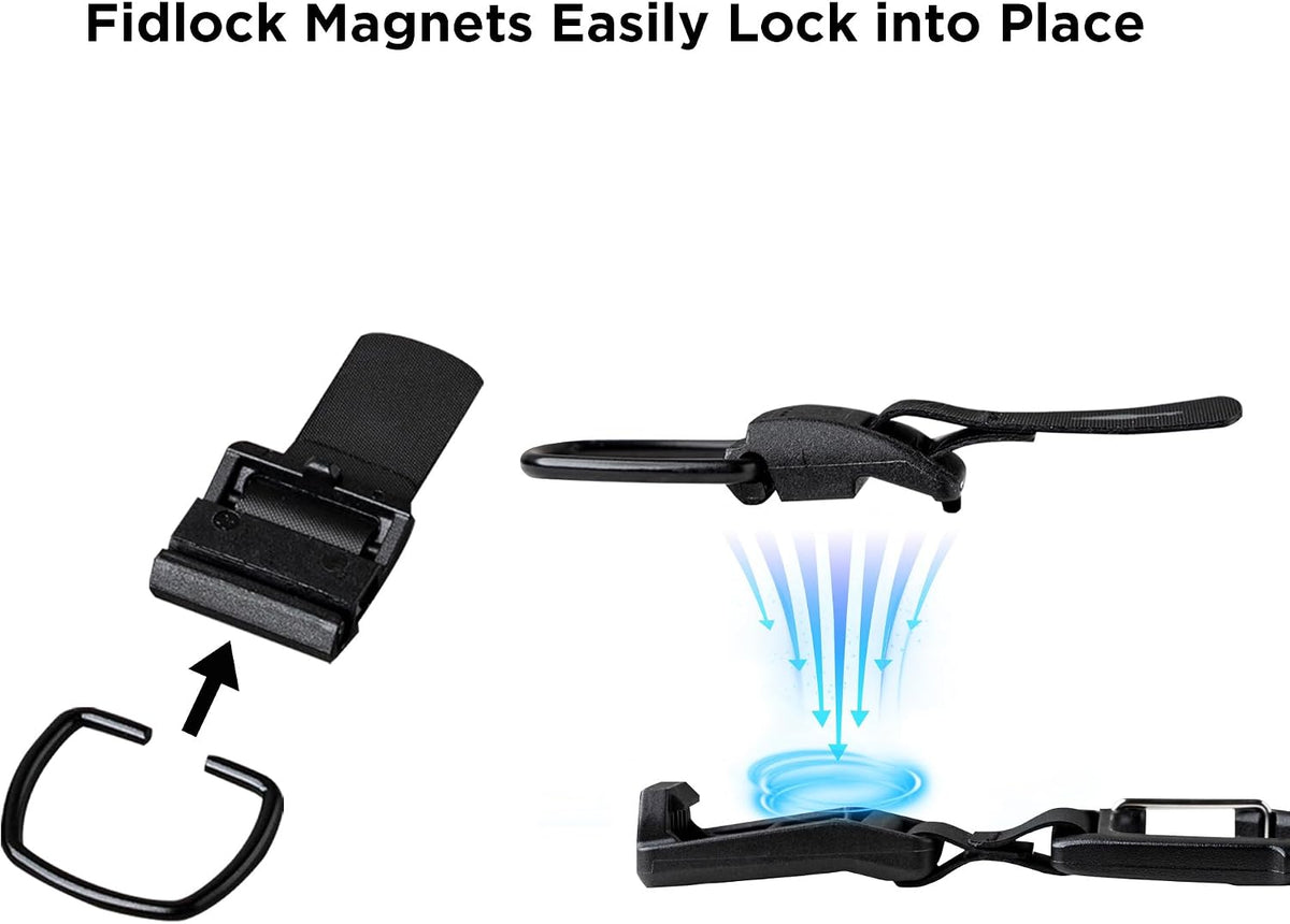 ALPAKA HUB Carabiner Quick Release Keychain with Magnetic Belt Clip