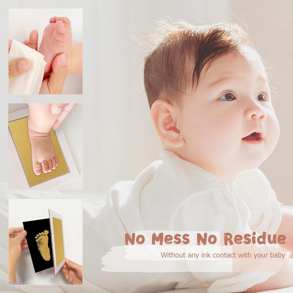 Inkless Baby Hand and Footprint Kit,Clean-Touch Ink Pads