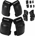 Adult Knee and Elbow Pads Set with Wrist Guards,Protective Gear for Skating