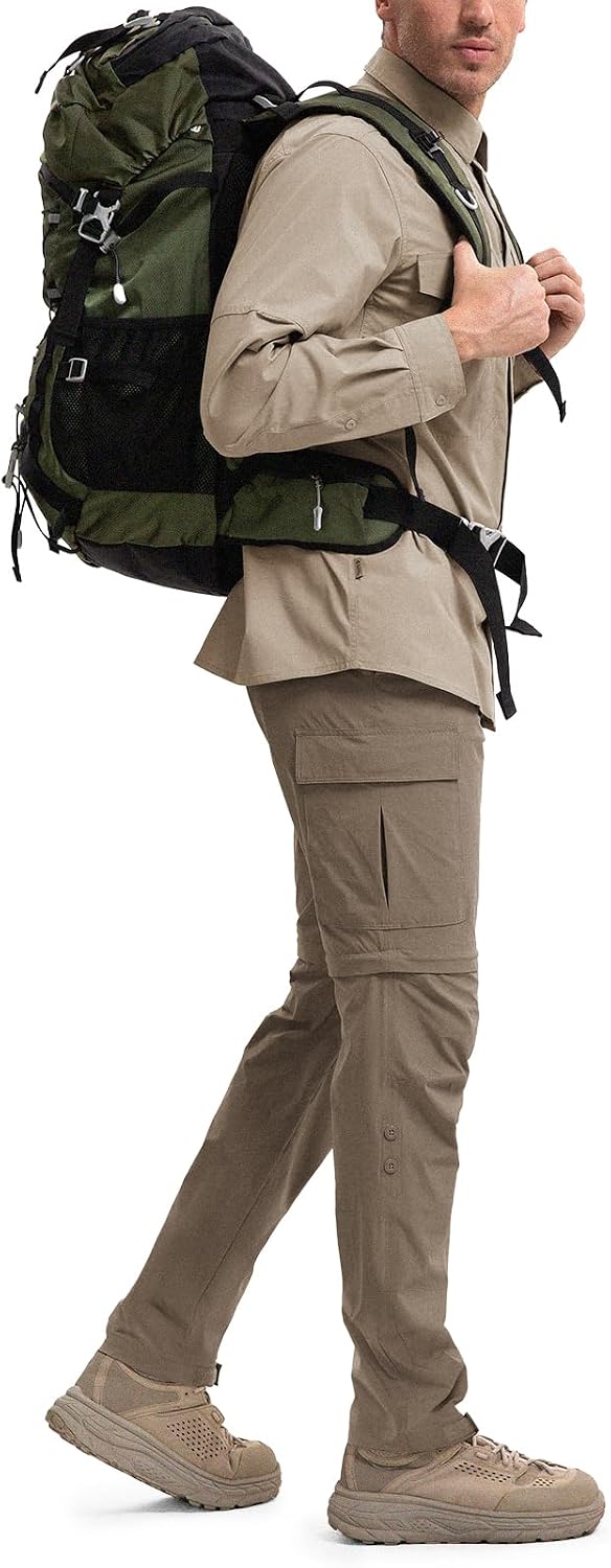 Moosehill Men's Hiking Pants: Convertible Quick-Dry