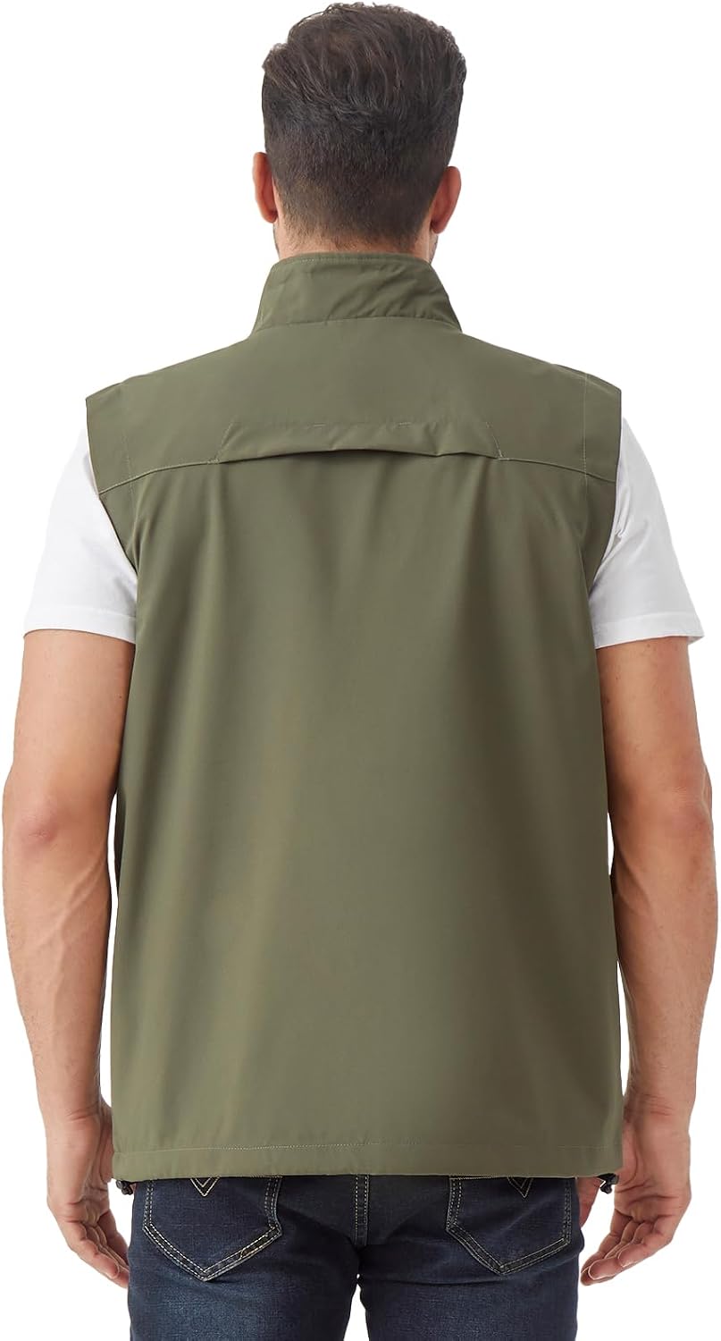 Men's Lightweight Outerwear Vest Softshell Sleeveless Jacket