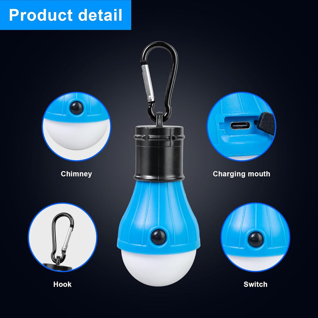 Jarxin Led Camping Lantern USB Rechargeable,Outdoor Tent Lights