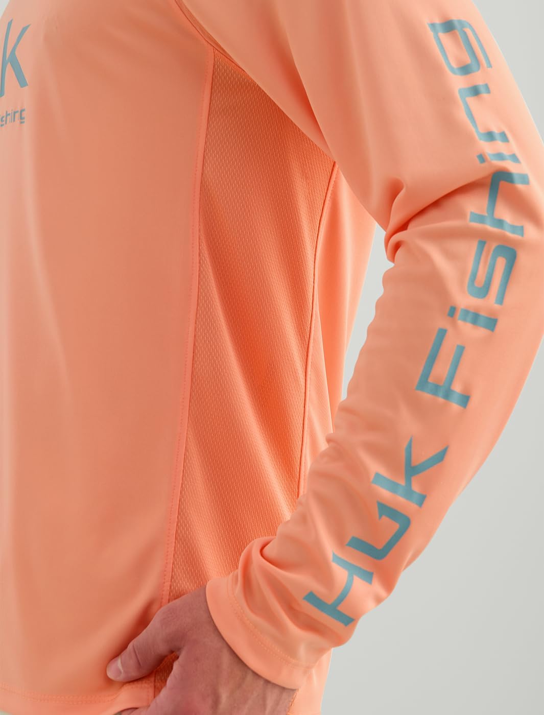 HUK Mens Pursuit Vented Long Sleeve Hoodie, Fishing Shirt with Hood
