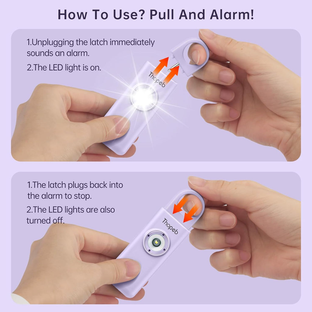 Personal Safety Alarm for Women – Superior Loud Siren & SOS Strobe