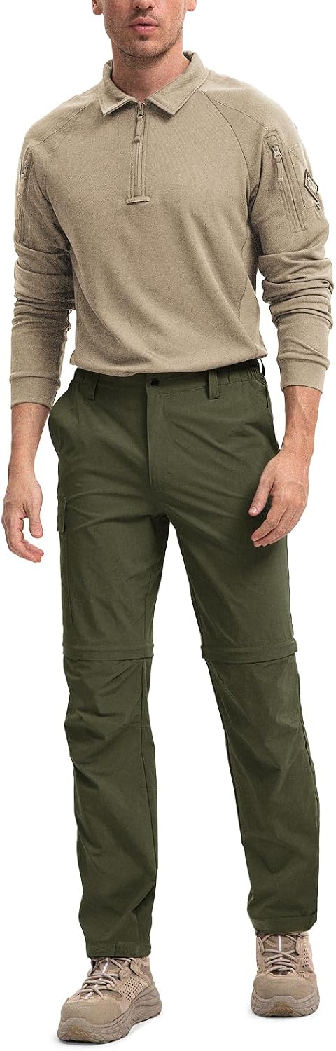 Moosehill Men's Hiking Pants: Convertible Quick-Dry