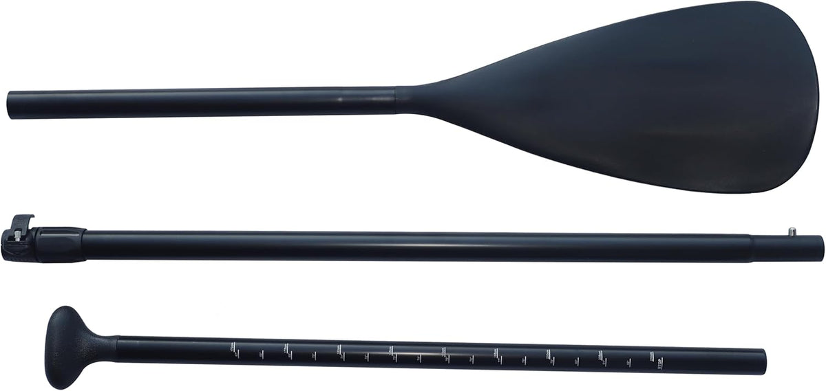 METER STAR 3-Piece Adjustable Aluminium SUP Paddle Board Paddles, Lightweight Stand Up Paddle Oars for Paddleboard, Adjustable Aluminum Alloy PU Coated Shaft 67"-83" for Surfing, Floating,Water Sport