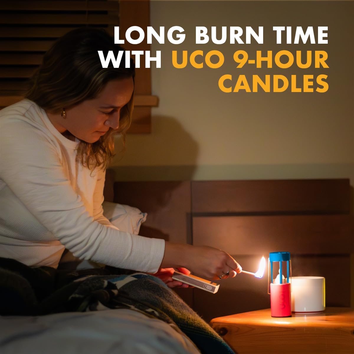 UCO Original Candle Lantern Kit – Aluminum Camping Lantern with 2 Emergency Candles, Light Reflector & Cocoon Case – Windproof Survival Lantern for Backpacking, Hiking & Power Outages
