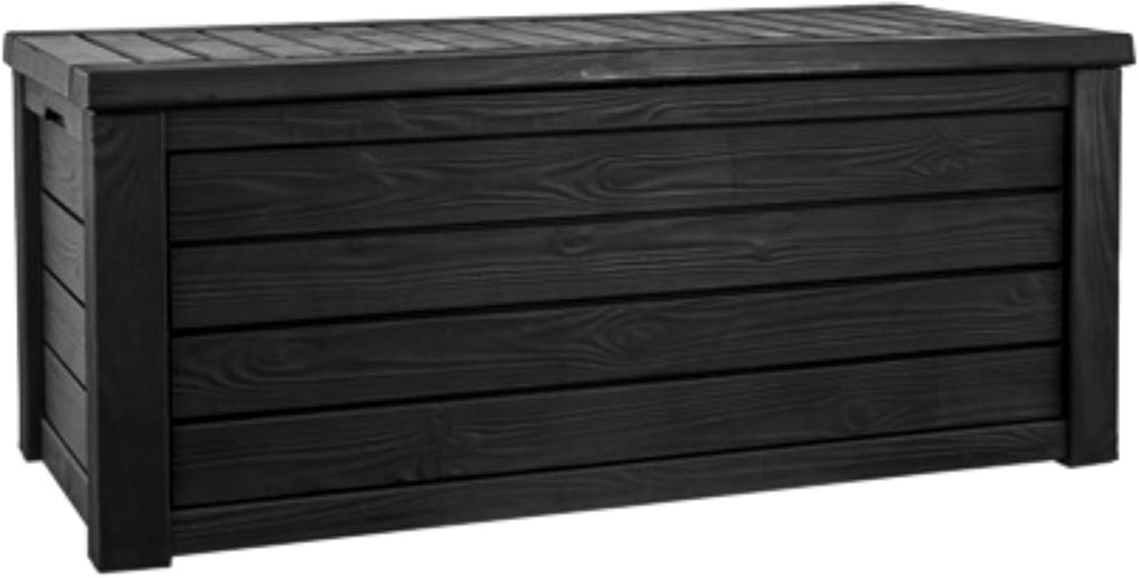 Keter Westwood Outdoor Storage Deck Box, 150 Gallon, Dark Grey