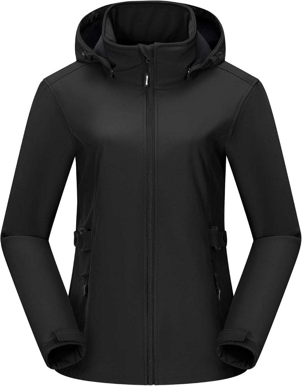 Outdoor Ventures Women's Fleece Lined Rain Jacket Waterproof Softshell Coat