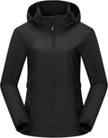Outdoor Ventures Women's Fleece Lined Rain Jacket Waterproof Softshell Coat