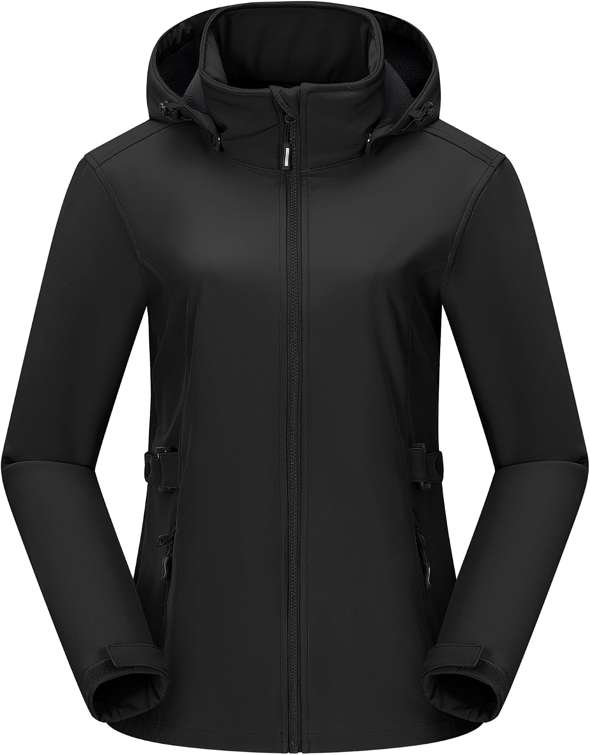 Outdoor Ventures Women's Fleece Lined Rain Jacket Waterproof Softshell Coat