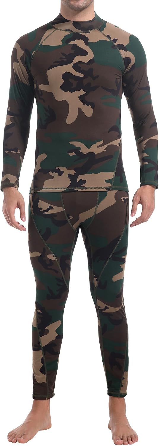 Mens Thermal Underwear Long Johns Base Layer Set Cold Weather 1/2/3 Pack