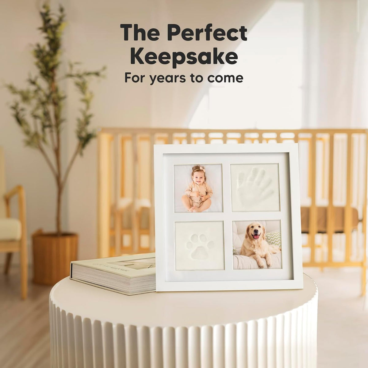 KeaBabies Baby Hand and Footprint Kit, Baby Footprint Kit (Alpine White)