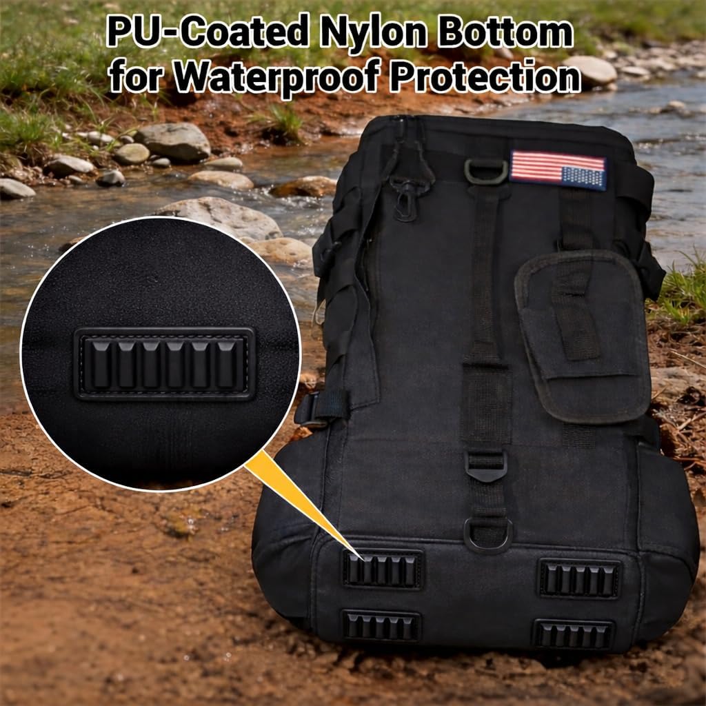 kokkoya Small Fishing Backpack with 2 Rod Holders, 16L Kayak Tackle Bag