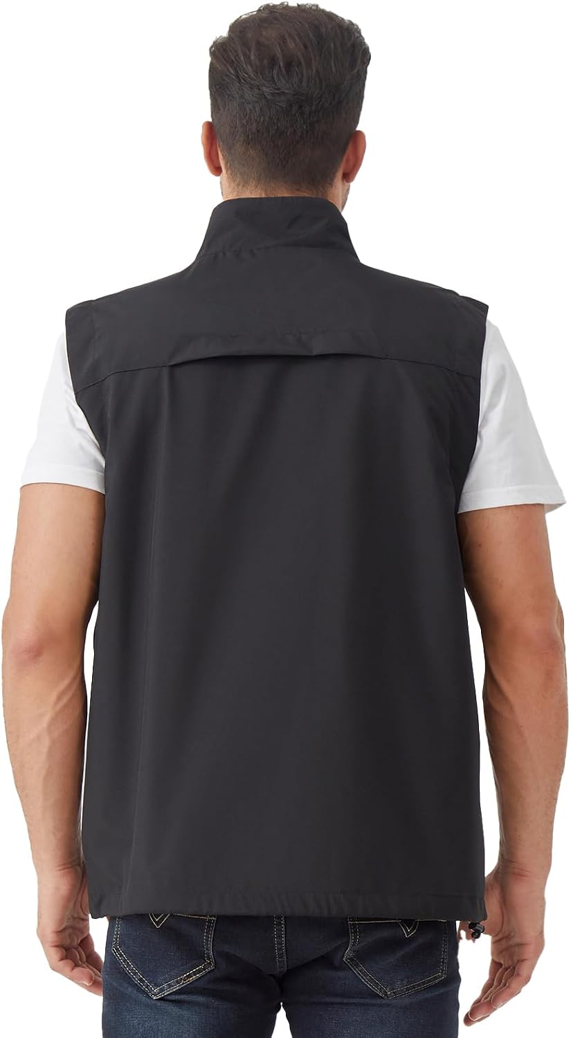 Men's Lightweight Outerwear Vest Softshell Sleeveless Jacket