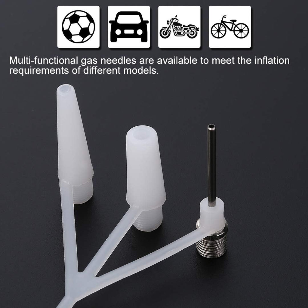Double Cylinder Foot Air Pump, Precision Pressure Gauge High Pressure Pedal Inflator, Portable Foot Air Mercury for Ball, Bicycle, Scooter, Motorcycle, Car Pumping, Toys Balls Inflatable