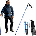 Collapsible Trekking Poles, Aluminum, Adjustable Height with Quick-Lock, Ergonomic Grip, for Hiking and Mountaineering