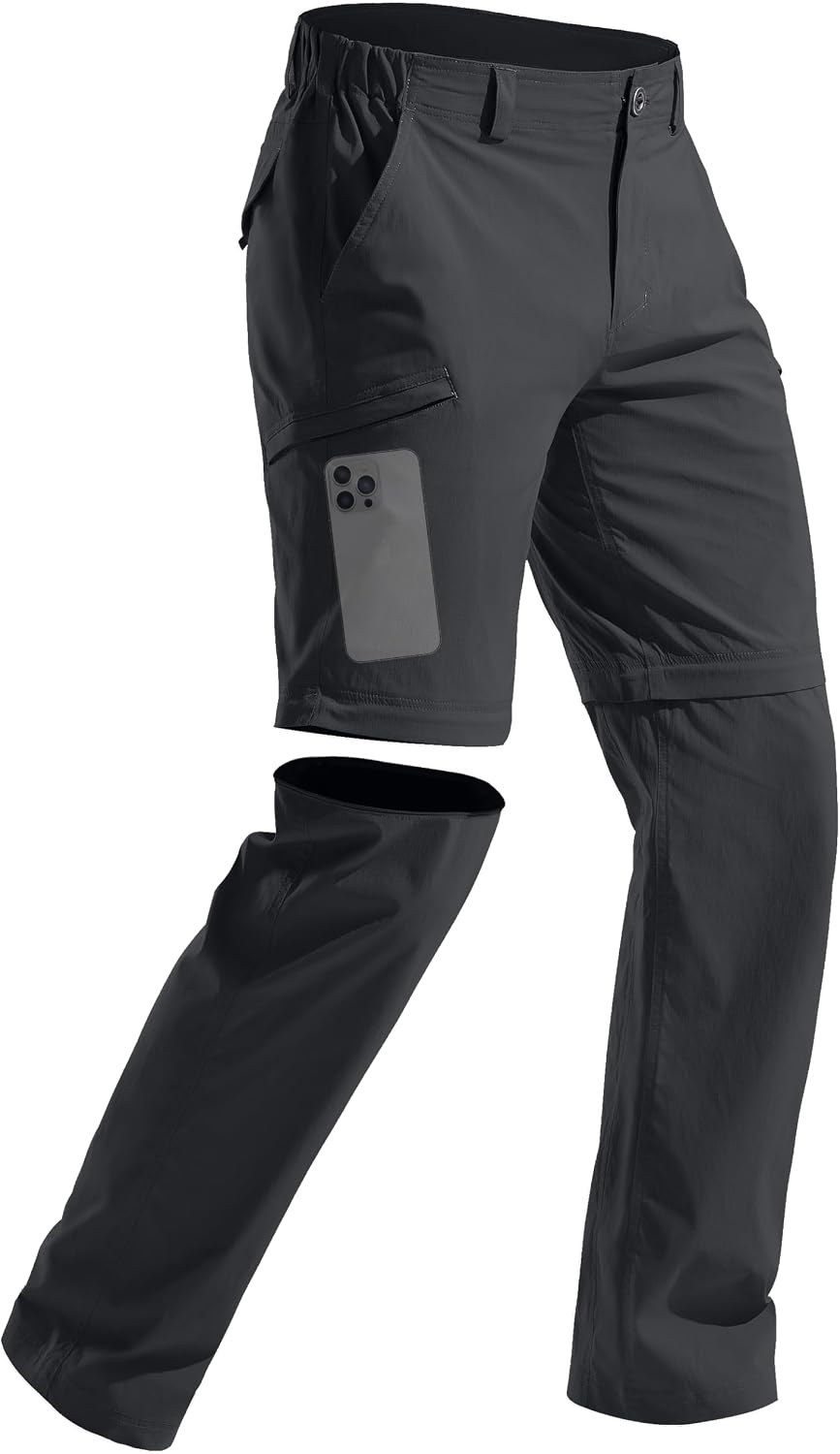 FREE SOLDIER Men's Convertible Hiking Pants Outdoor Lightweight