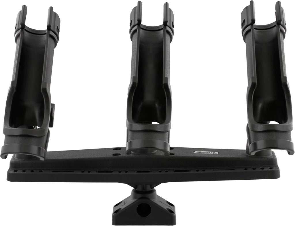 Scotty #256 Triple Rod Holder, black, one size