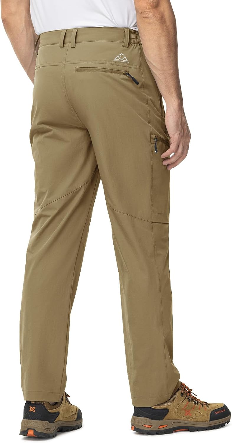 TBMPOY Mens Hiking Pants Lightweight Water Resistant Travel Outdoor Fishing