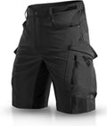 XKTTAC Men's Hiking Cargo Shorts: 4-Way Stretch with 6 Secure Pockets