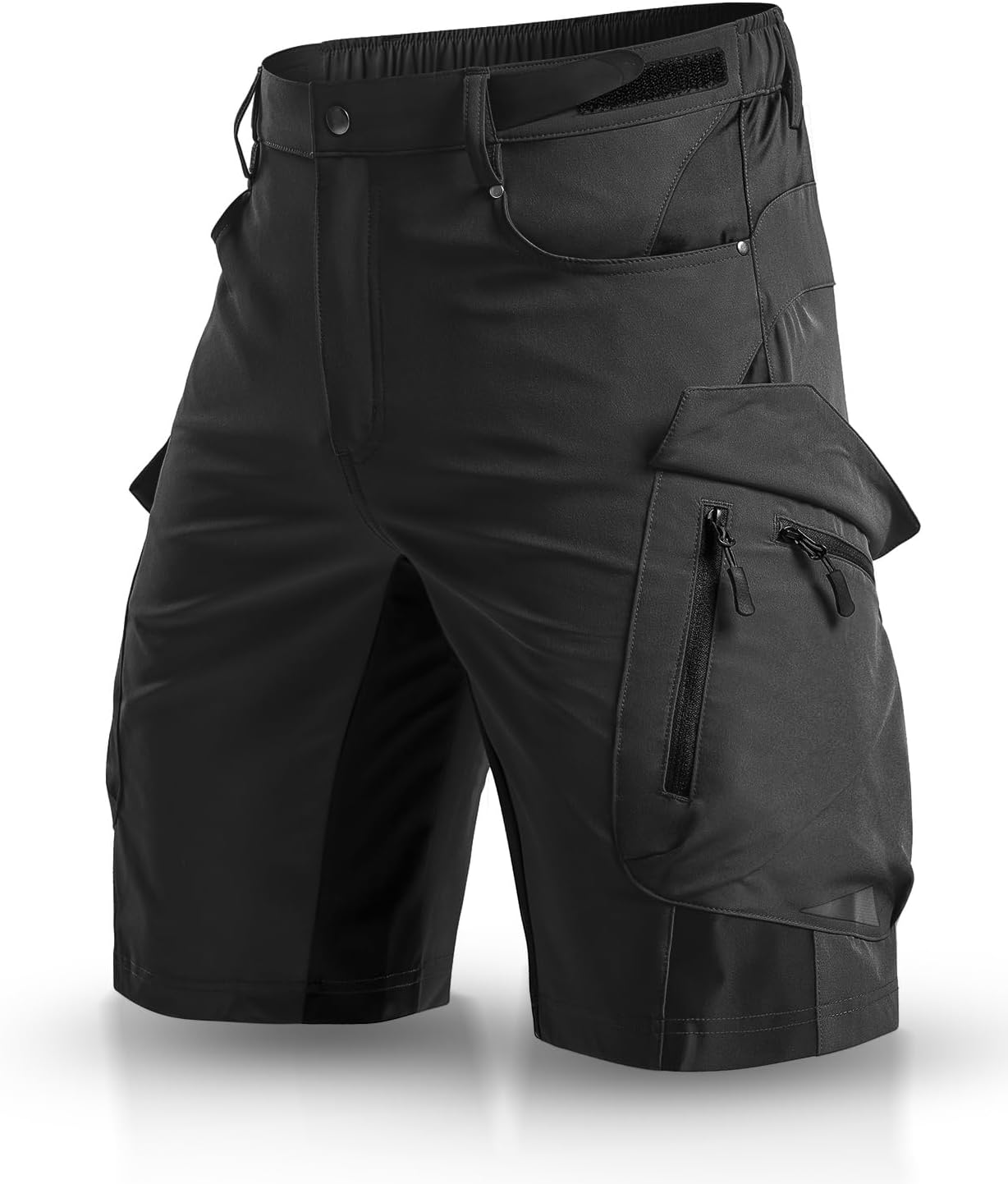 XKTTAC Men's Hiking Cargo Shorts: 4-Way Stretch with 6 Secure Pockets