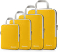 Gonex Compression Packing Cubes, 4-Piece Expandable Travel Organizers