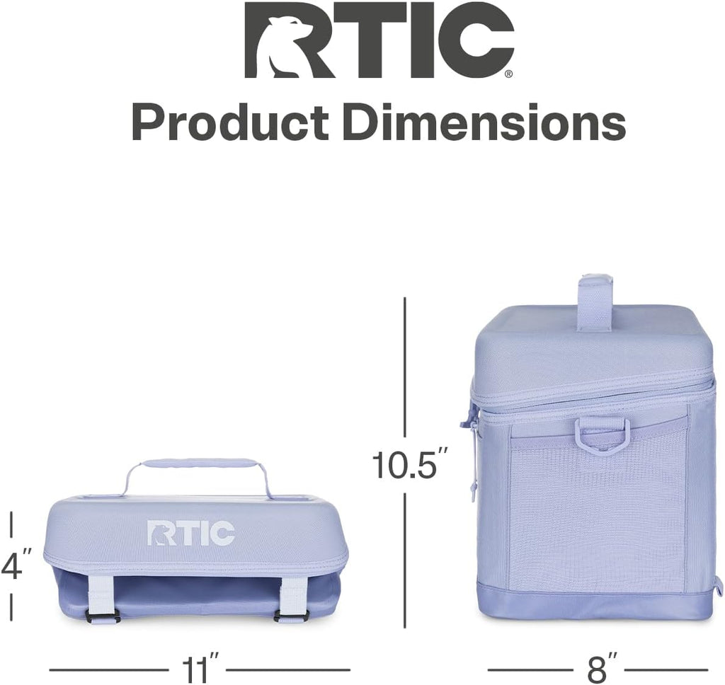 RTIC Everyday Cooler, Soft Sided Portable Insulated Cooling for Lunch, Beach, Drink, Beverage, Travel, Camping, Picnic, for Men and Women