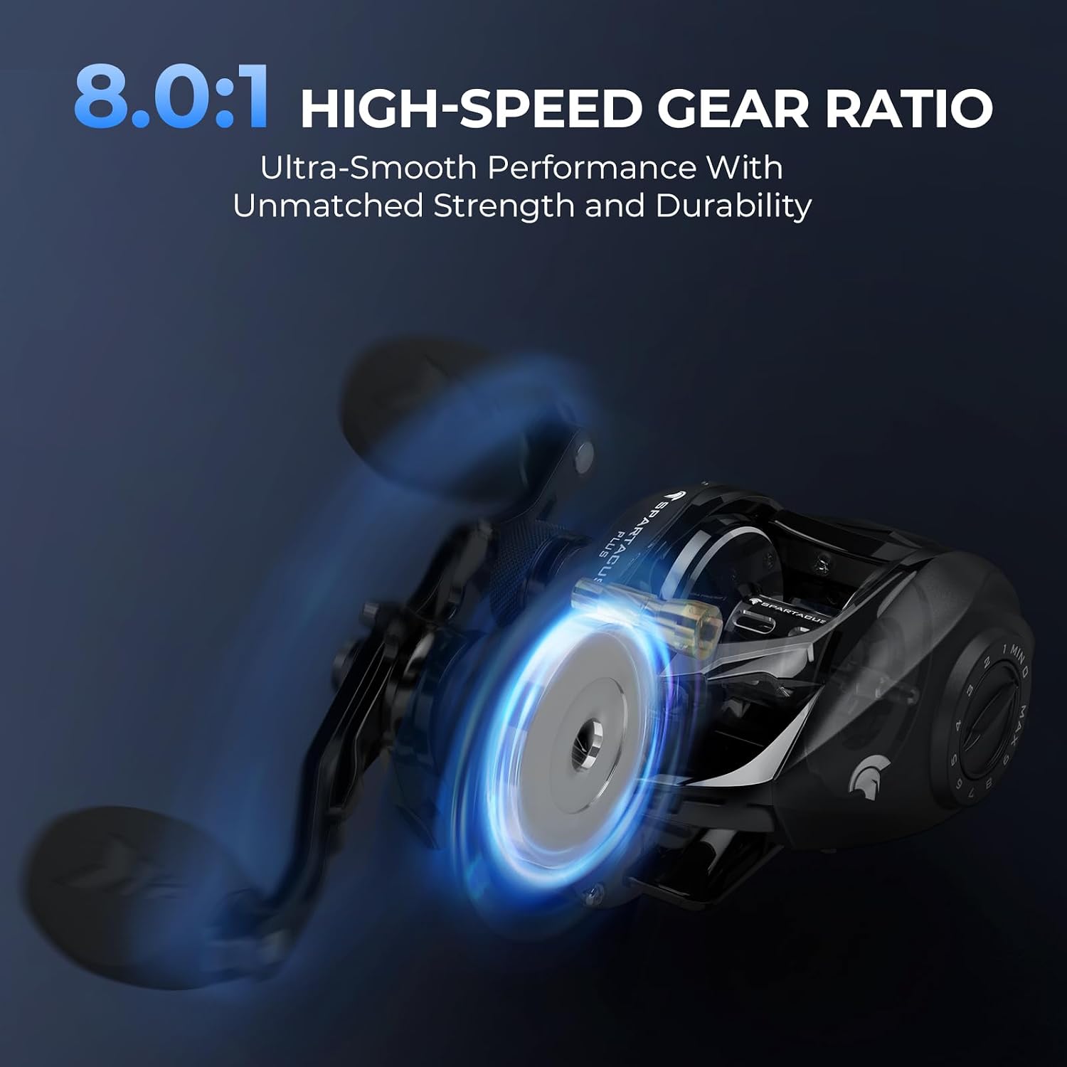 KastKing Spartacus II Plus Baitcasting Fishing Reels with 8.0:1 Gear Ratio