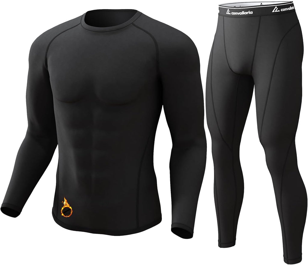Mens Thermal Underwear Long Johns Sets Cold Weather Base Layer Shirts