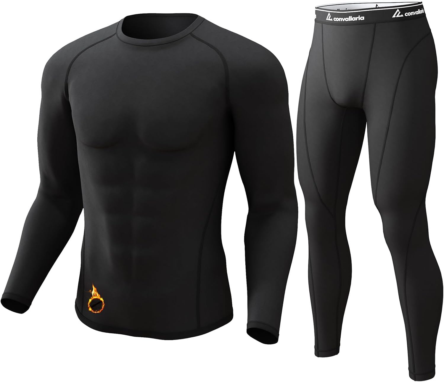 Mens Thermal Underwear Long Johns Sets Cold Weather Base Layer Shirts
