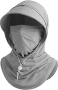 Cooling Breathable Balaclava Full Face Mask with Wide Brim Sun UV Protection Hood for Men Women Fishing Motorcycle Skiing
