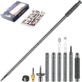 Trekking Pole Tactical Walking Stick,Multifunctional Lightweight Aluminum Collapsible Survival Hiking Pole with Storage Bag for Women Men Seniors Camping Backpacking