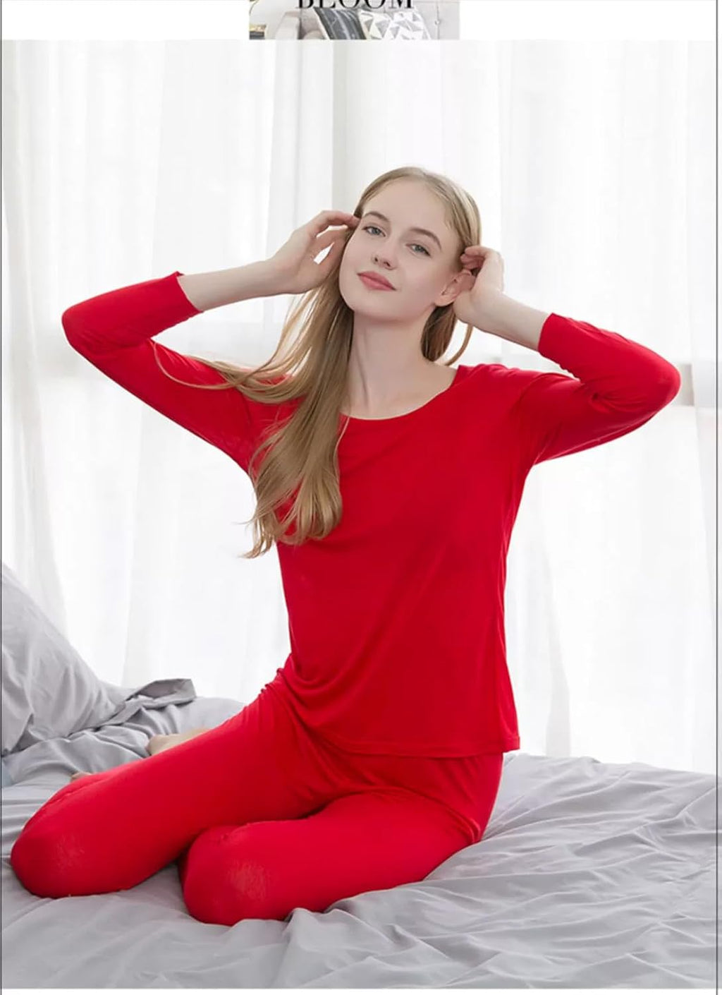 Grenasasilk Womens Silk Long Underwear Mulberry-silk Long Johns Thermal Underwear Sets Cold Weather Base Layer