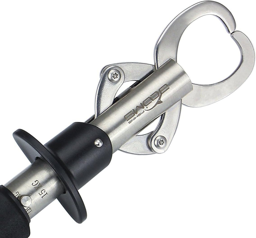 Booms Fishing G1 Fish Gripper Grip and Hold Fish with Tight Grip Largest Model Built-in Scale