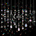 Sun Catchers, 10 Pcs Crystal Suncatcher Prism Hanging Kit for Indoor Window