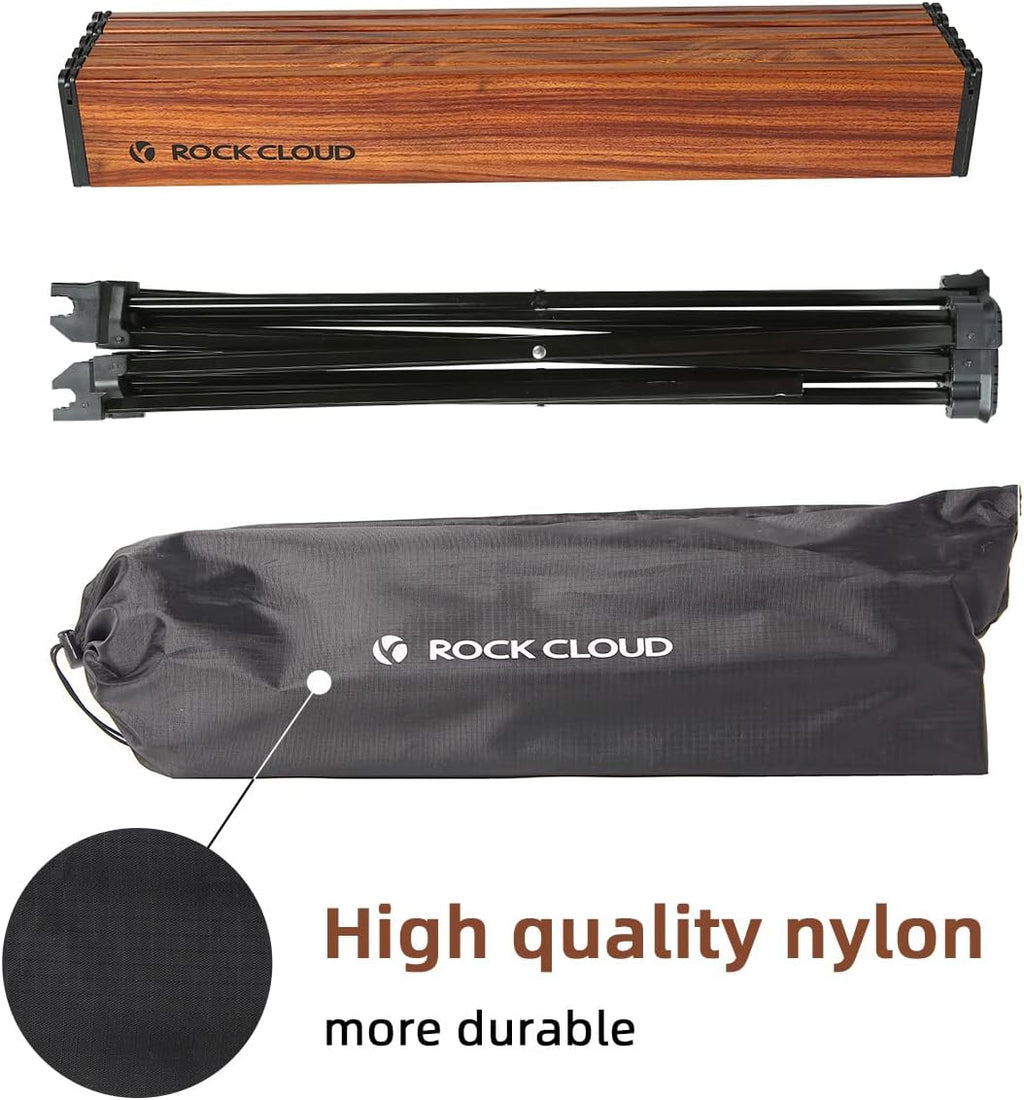 ROCK CLOUD Portable Camping Table Ultralight Aluminum Folding Beach Table Camp for Camping Hiking Backpacking Outdoor Picnic, Small