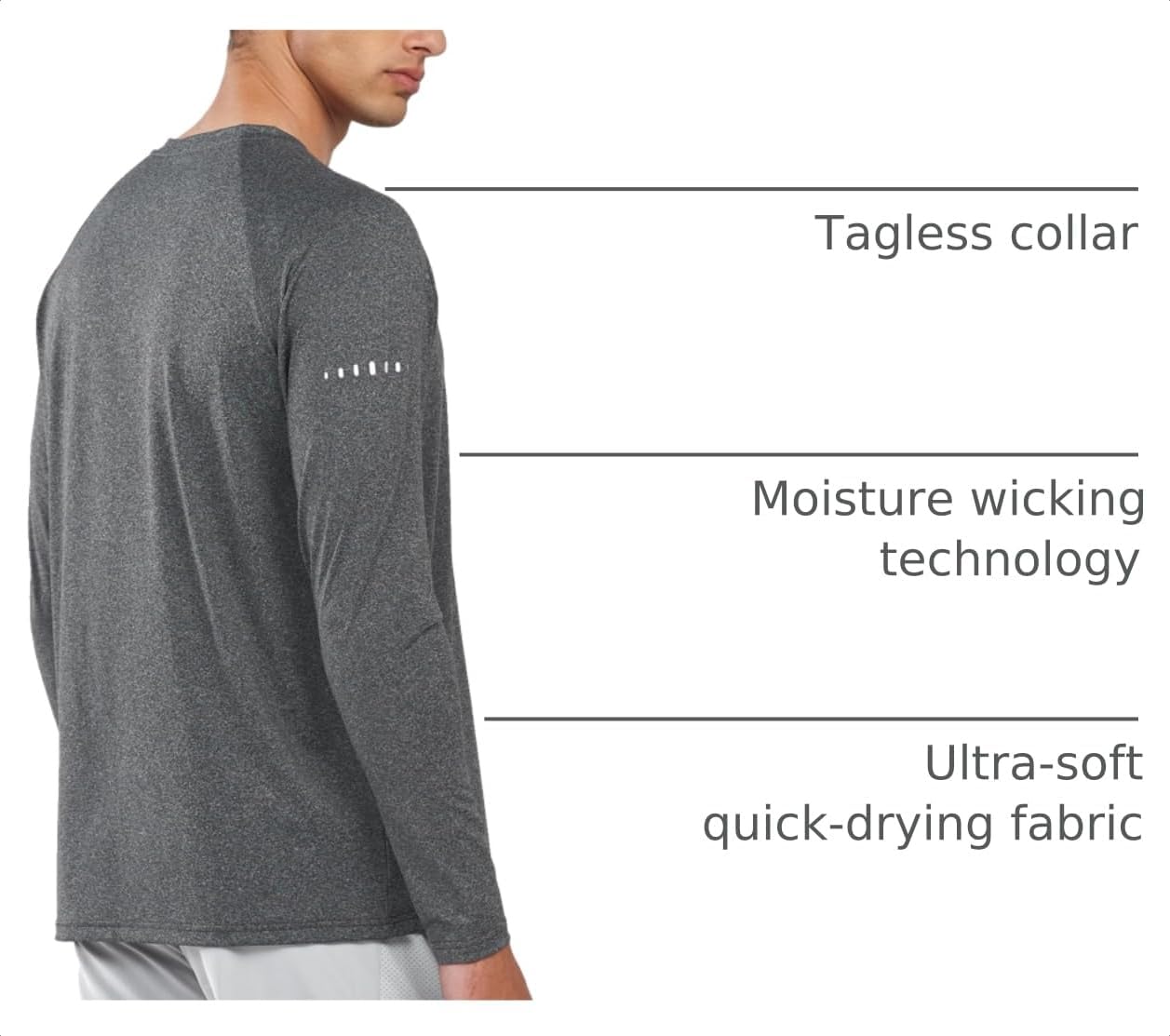 NORTHYARD Men's Sun Protection Shirts UPF 50+ Long Sleeve Running Workout