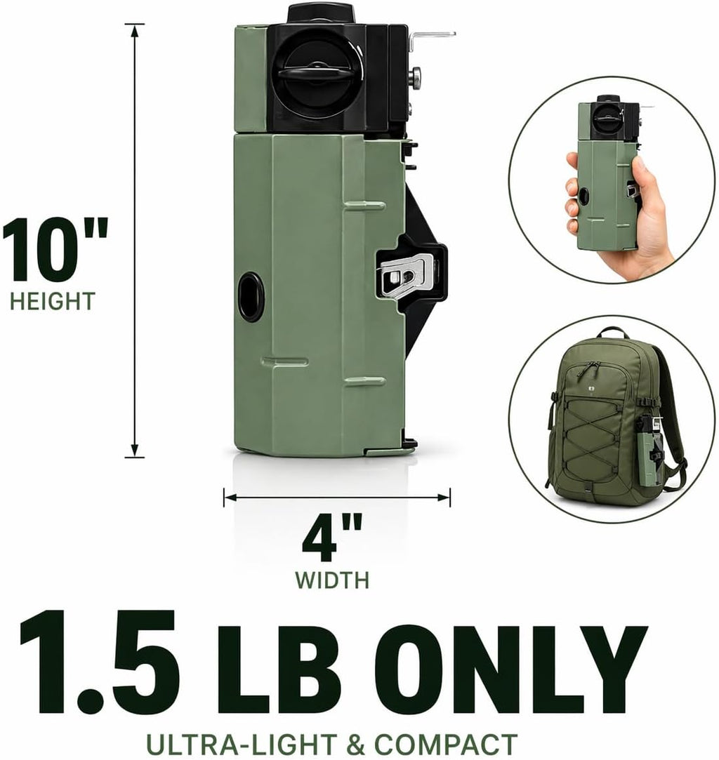 Portable Butane Gas Stove for Camping, Outdoor, and Indoor Cooking, Compact Lightweight Single Burner with Carrying Bag for Travel – by Altena