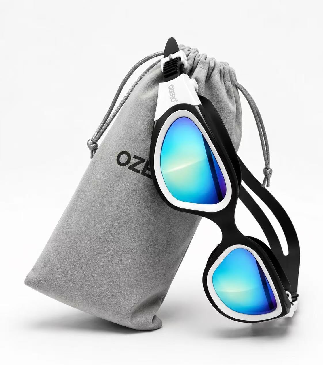 OZERO Adults Swim Goggles: Anti-Fog Leak-Proof Mirrored UV400 Lens