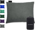 Gold Armour Camping Pillow Memory Foam - Compact Compressible Backpacking, Hammock, and Travel Pillows for Kids and Adults - Essential Outdoor & Camping Gear (Small 12 x 16in, Gray)