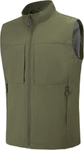 Men's Lightweight Outerwear Vest Softshell Sleeveless Jacket