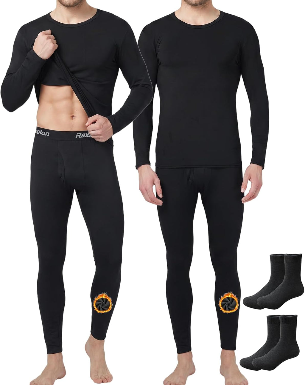 Thermal Underwear for Mens Long Johns Set Winter Cold Weather Base Layer