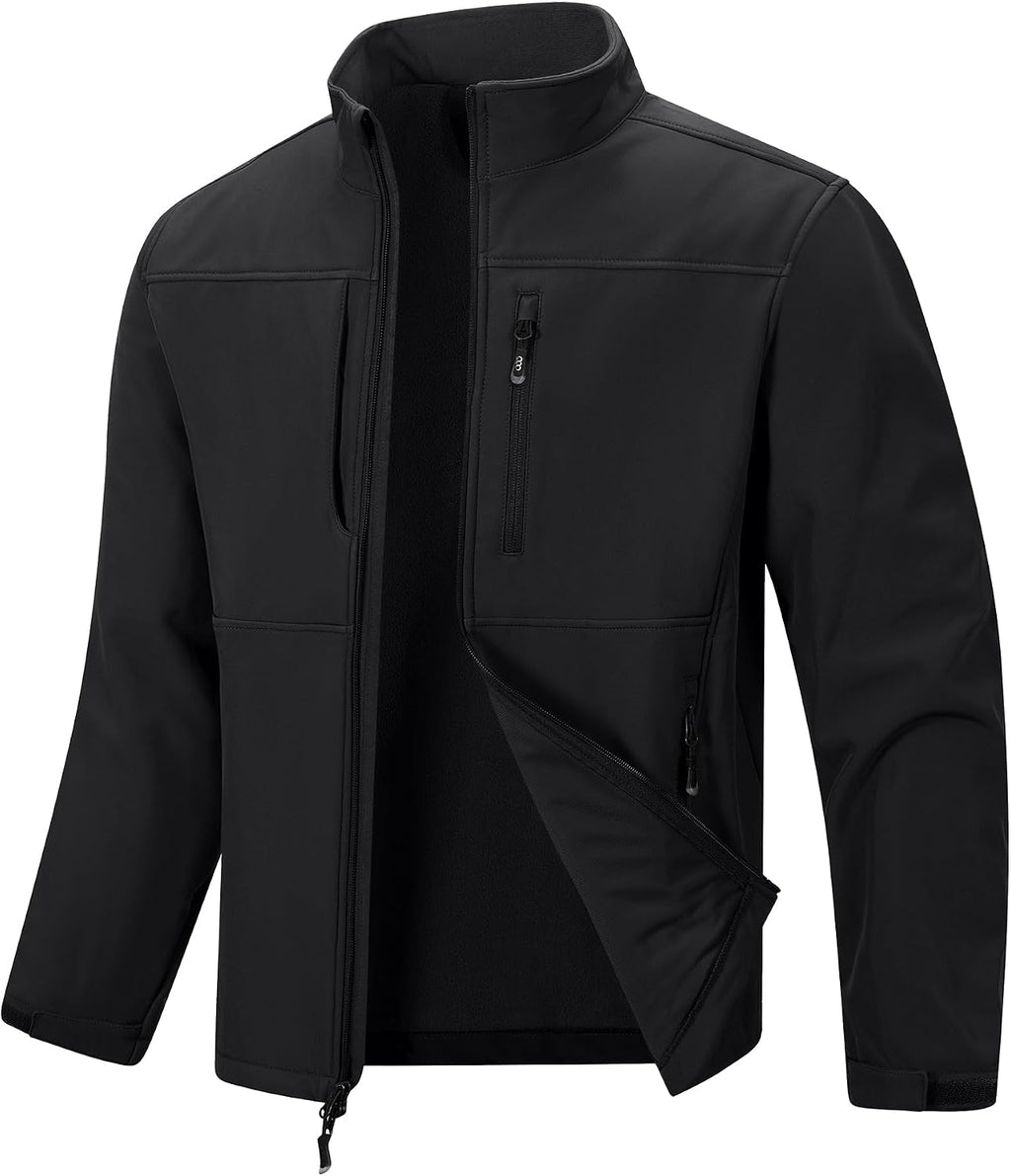 33,000ft Men's Lightweight Softshell Jacket Fleece Waterproof Windbreaker