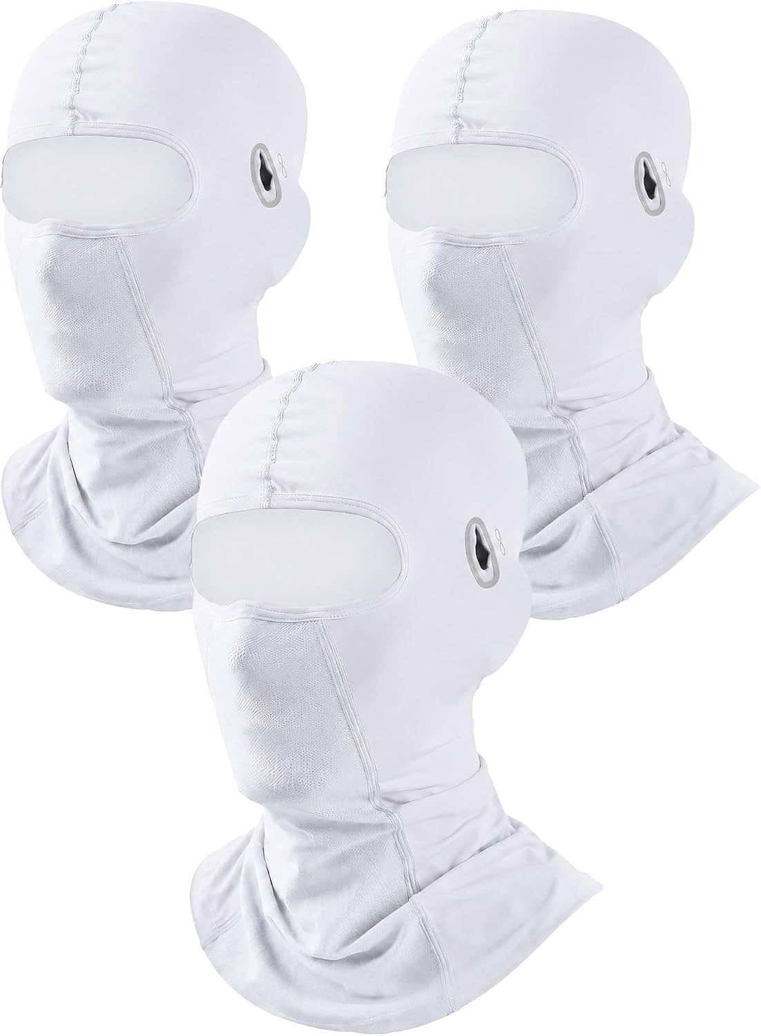3 Pieces Unisex Ice Silk Mesh Balaclava Ski Mask, Full Cycling Face Cover