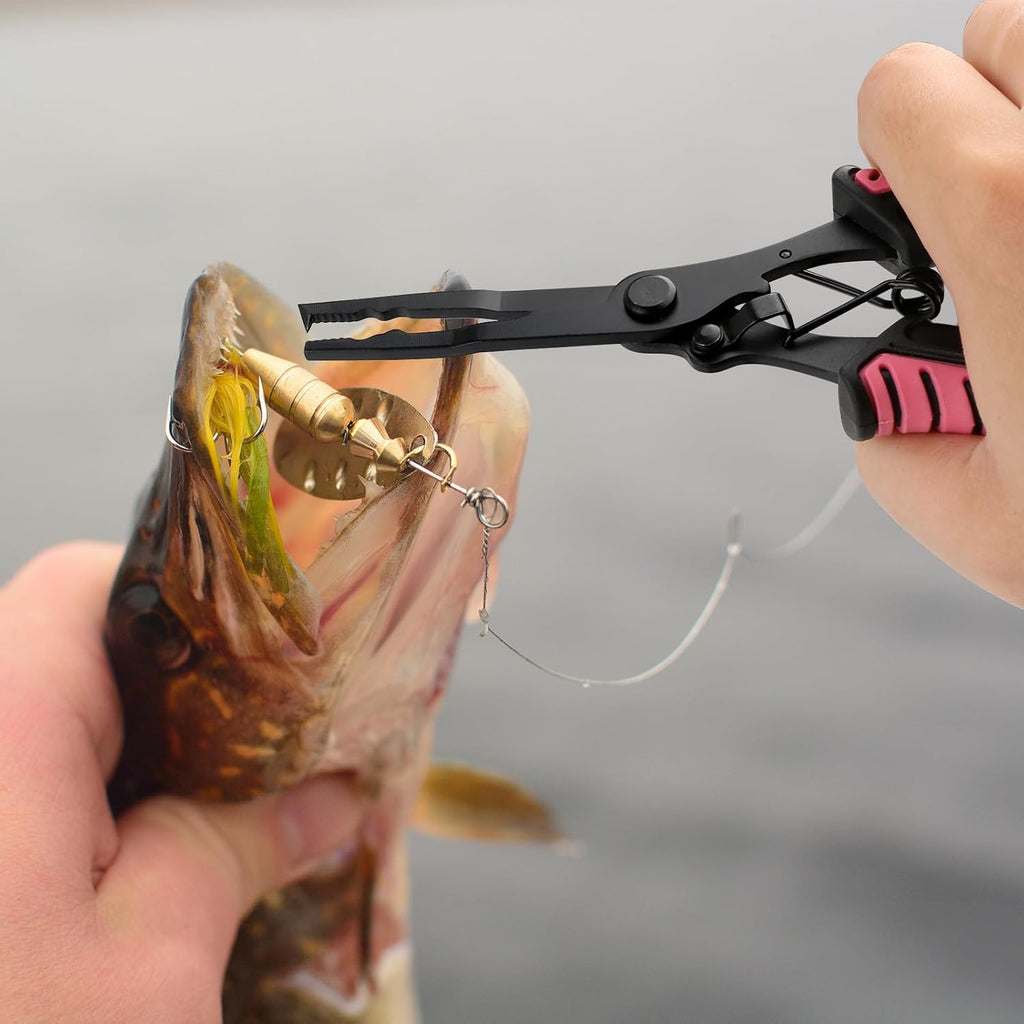 mouhike Fishing Pliers Fish Lip Gripper Fishing Tool Kit for Men Women