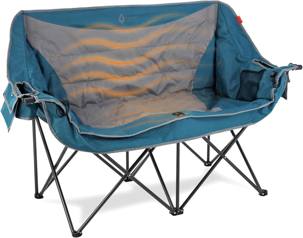 ARROWHEAD OUTDOOR Portable Folding Double Duo Camping Chair Loveseat